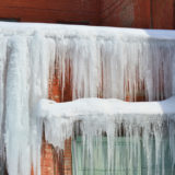 Ice dams in a house